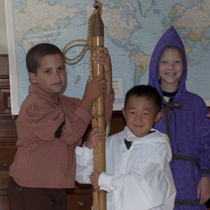 Three kids find out what a whaling harpoon really looks and feels like!