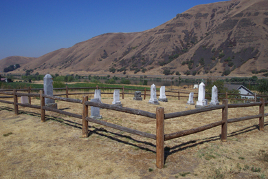 The Bredell family cemetery is located in front of the park visitor center.