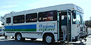 A man boards the Island Explorer bus. A man boards the Island Explorer bus.