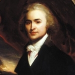Abigail Adams on John Quincy Adams oil by John Singleton Copley, 1796