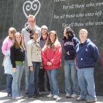 A school group at African Burial Ground.