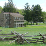 Today, visitors can see the tavern, fancy parlor, and the dining room of this magnificent stone building.