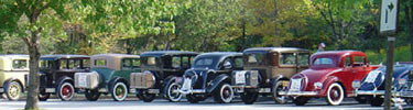Classic old cars at the Allegheny Portage Railroad