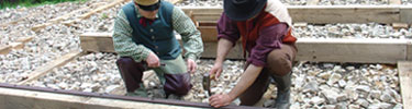 nailing a strap rail to a stringer