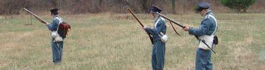Musket firing demonstration during Canal Days