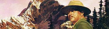 Patrol in the 1920s, J. Dietz painting for the NPS Ranger Museum