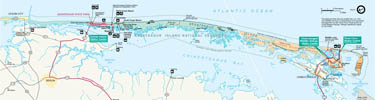 Assateague Island National Seashore map graphic, 28kb.