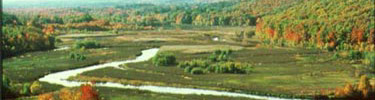 Autumn view of Blackstone River from Lookout Rock