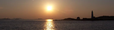 Sunset Over Boston Light and Little Brewster Island