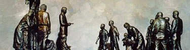 Bronze Statue of Emancipation of Slaves on Burroughs Farm by Lloyd Lillie