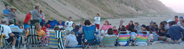 campfire program on the beach