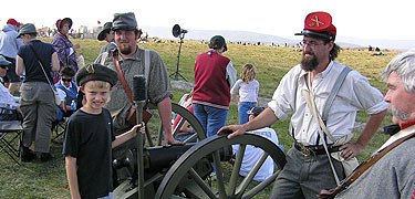 Clowning around at the 2005 reenactment