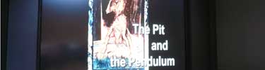 Photo of video screen with 