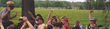 Ranger conducting education program