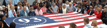 Folding of the Flight 93 Hero Flag