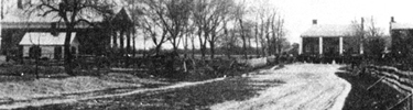 Fredericksburg Road in village of Spotsylvania