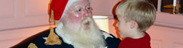 Photo of Civil War Santa and Child