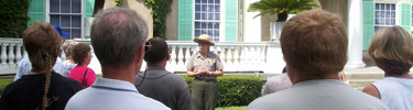 Ranger lead tour of FDR Home