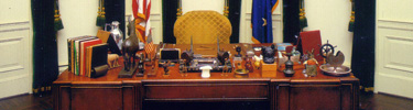 FDR's desk in the Presidential Library & Museum