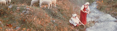 Women getting water for the farm.