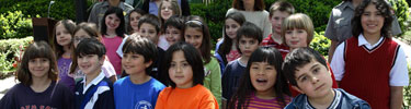 Children on a visit to John Fitzgerald Kennedy NHS.