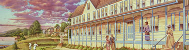 Painting of the clubhouse