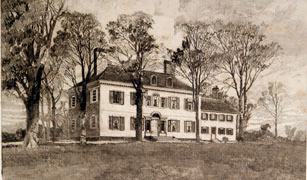 Early Etching of the Ford Mansion