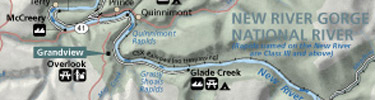 Sample of NERI Shaded Relief Park Map