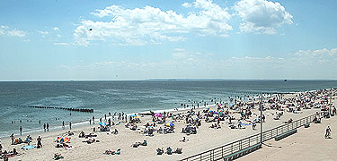 There is no better place on a hot summer day than the Atlantic beach at Jacob Riis Park in the Rockaways