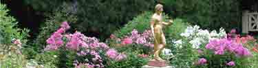Formal Garden and Greek statue of Hermes