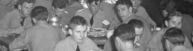 CCC boys in the mess hall