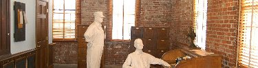 In the Technology Museum, an exhibit showing the historic Roundhouse Office. NPS Photo, Ken Ganz