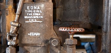 A close up of the feedwater system for a steam boiler. NPS Photo, Ken Ganz