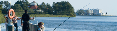 Fishing off the dock