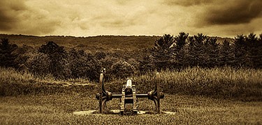 artillery piece overlooking fortifications &copy MJ Ticcino