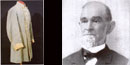 Field's uniform coat (left) James Field (right) ca. 1880, when he was President of the Virginia Baptist Convention *image courtesy VBHS