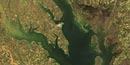 Satellite image of the Chesapeake Bay region