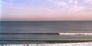 Sunset beach scene at Cape Henry Memorial, Virginia