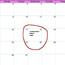 Calendar with a date circled