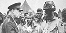 Gen. Eisenhower addressing troops on the eve of the D-Day invasion