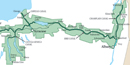 partial map of Erie Canalway NHC