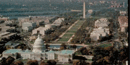 Looking over the U.S. Capitol at The Mall in Washington DC