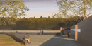 Artist rendering of the memorial plaza