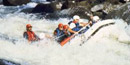 Rafting through rapid on Gauley River