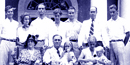 The Roosevelt family on the steps of Springwood