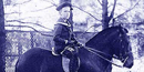 Young Franklin on one of his many horses.