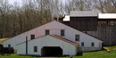 Front view of Hopewell's Cast House, where iron castings were made.