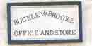 Business sign of Hopewell Furnace's owners in the 1830's.
