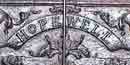 Part of an iron plate of a 1772 produced Hopewell stove. Part of an iron plate of a 1772 produced Hopewell stove.