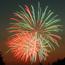 Fireworks exploding in the air